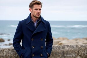 Le caban homme, vêtement marin authentique en laine de qualité