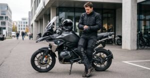 Pantalons moto homme : modèle de protection adapté à la conduite sur route